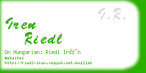 iren riedl business card